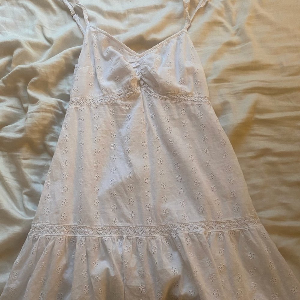 Hollister white mini dress